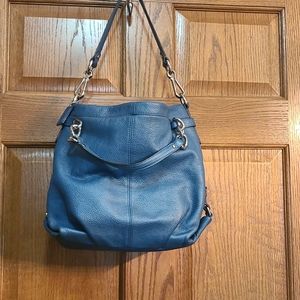 Coach Brooke convertible leather bag, ocean